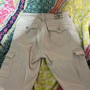 cargo white leggings size 28